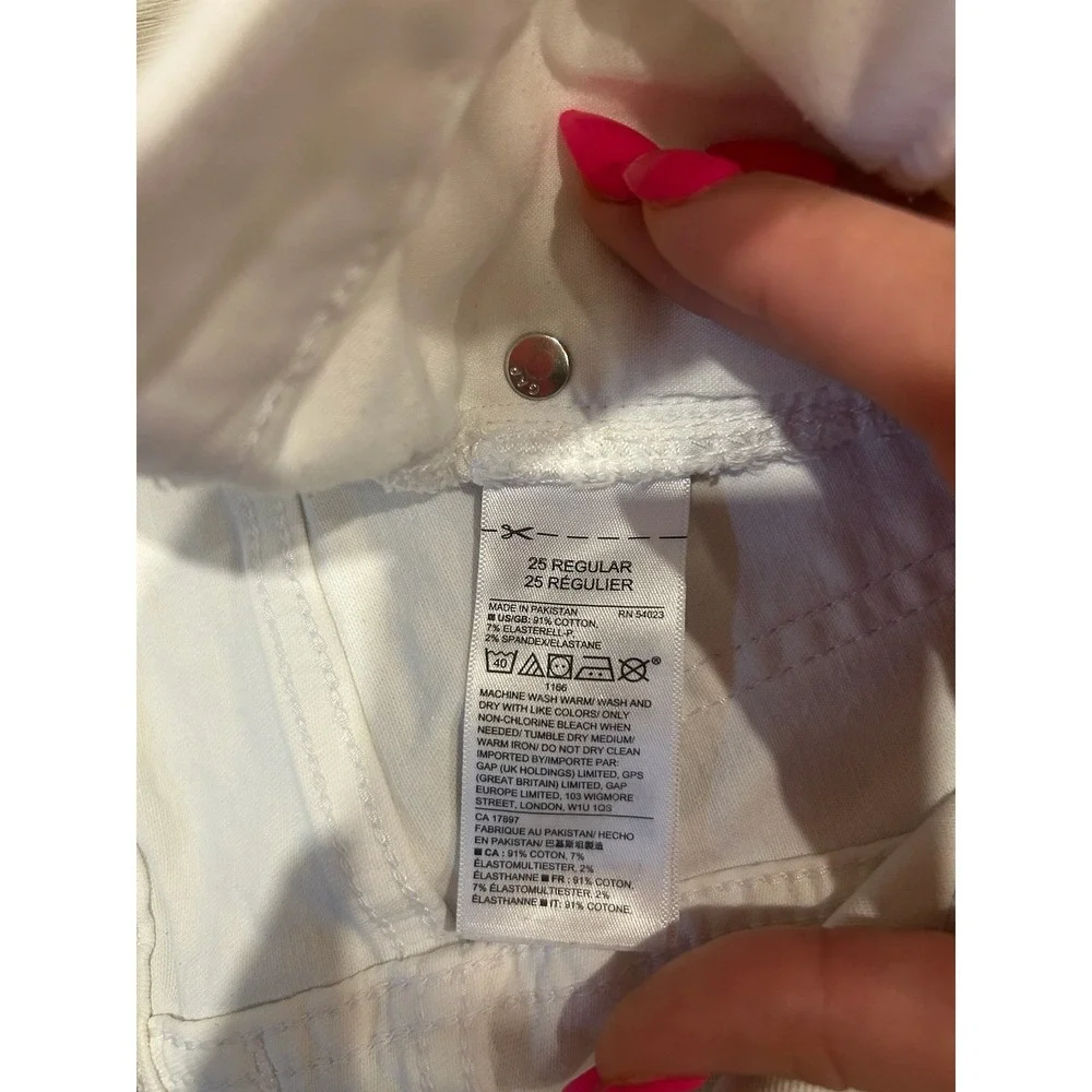 GAP Denim‎ Legging White Jeans Women's Size 25 Regular